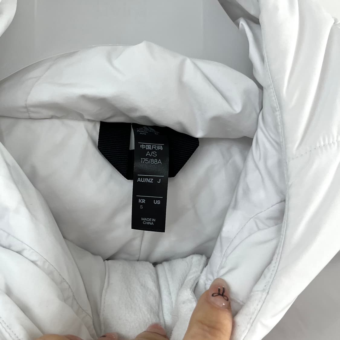 아디다스 덕다운 화이트 숏패딩 자켓 상품이미지6