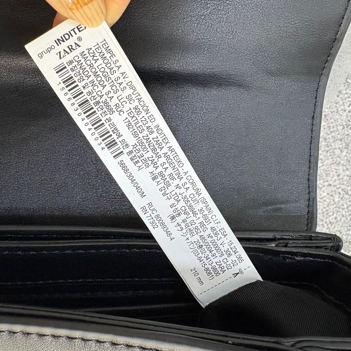 자라 원형 장식 스웨이드 숄더백 0409J 상품이미지7