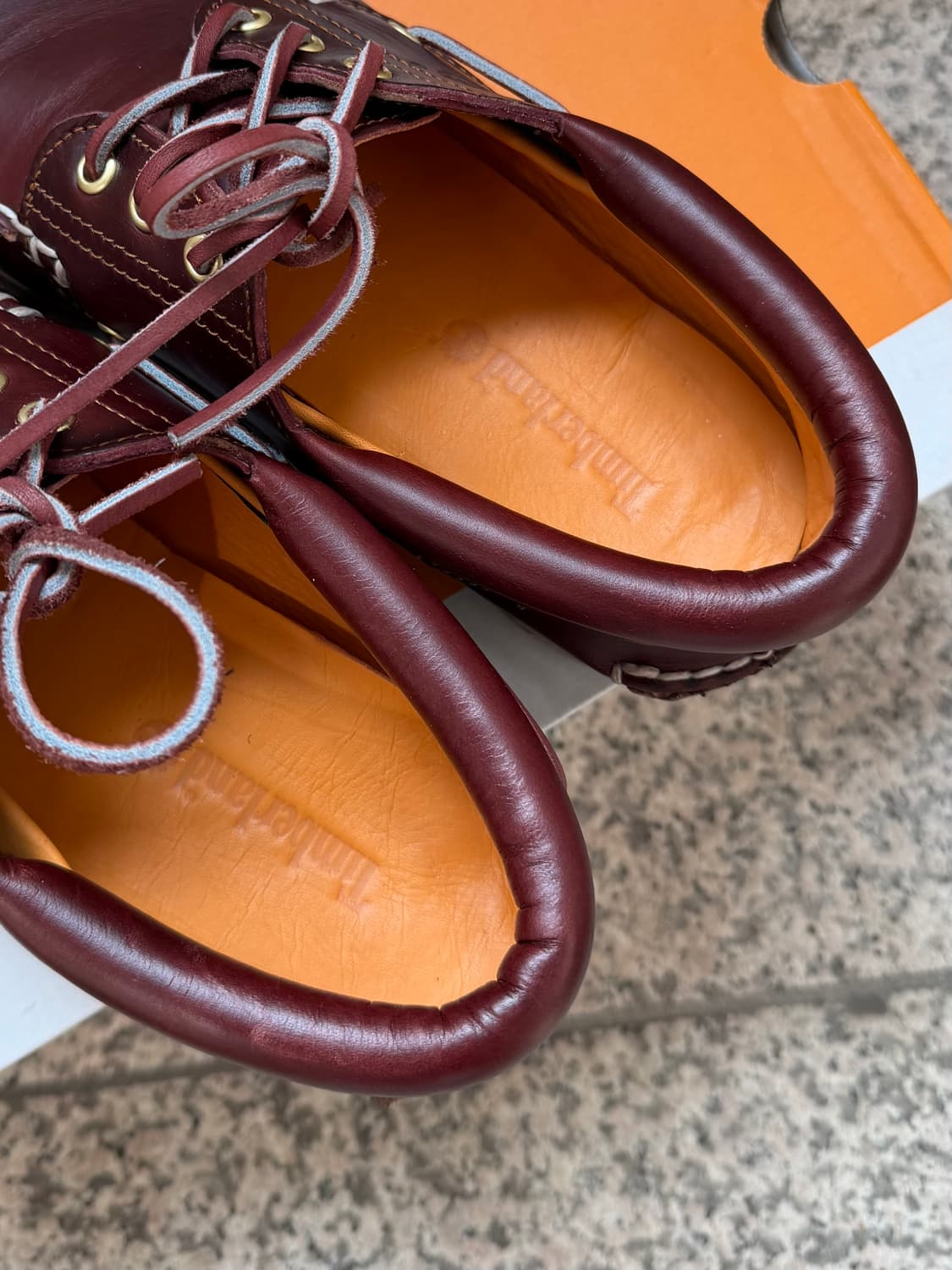 (새상품급) 팀버랜드 3아이 보트 슈즈 버건디 상품이미지2