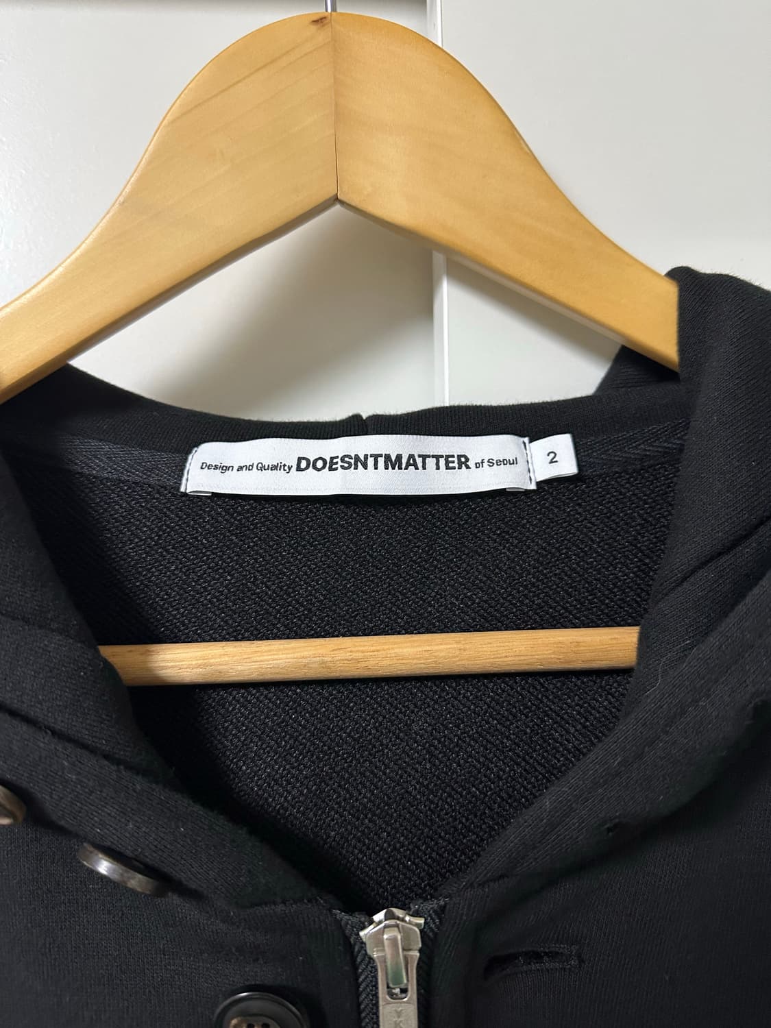 Doesntmatter Full-Button Hoodie (2size) 상품이미지5