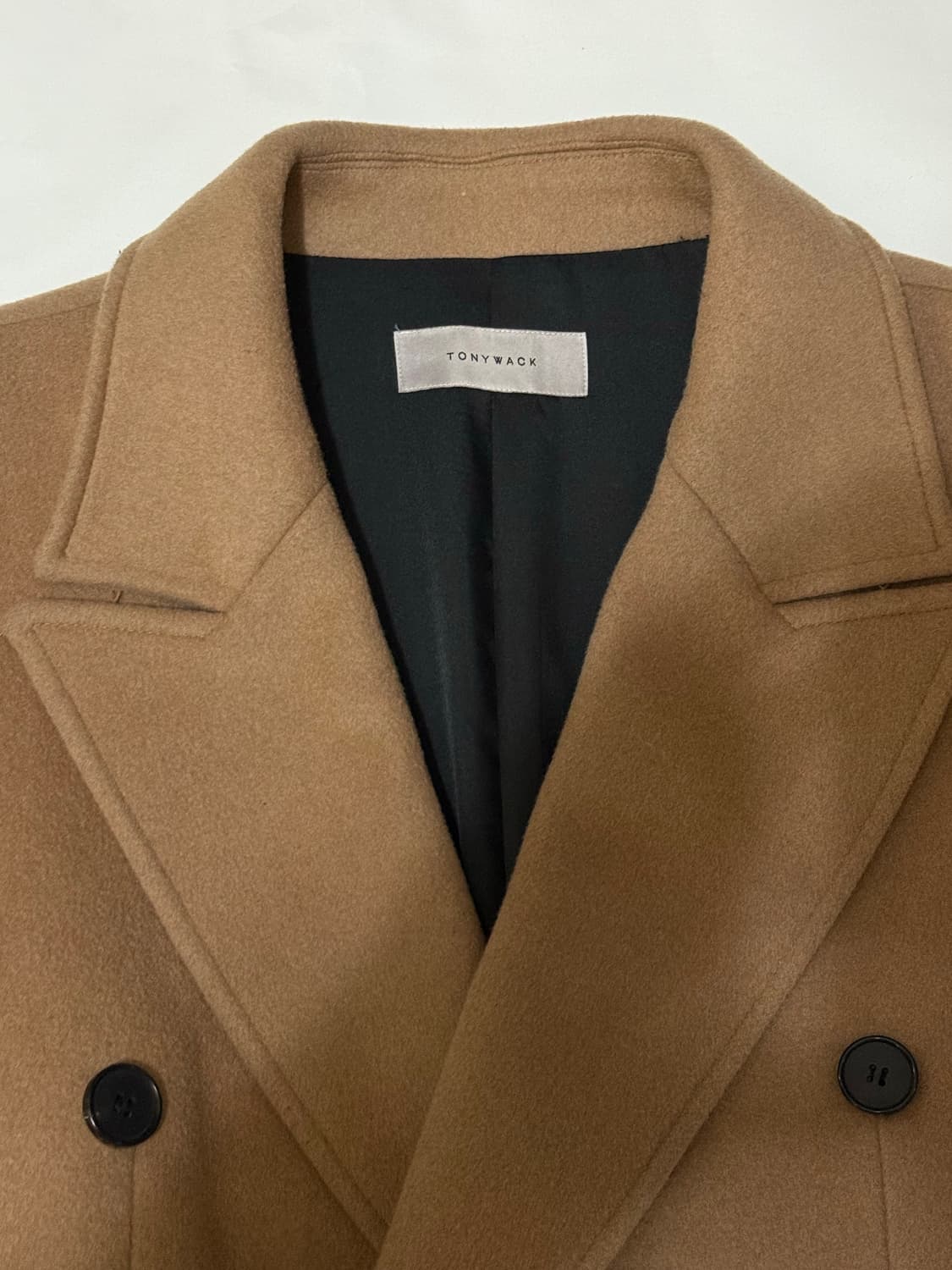 토니웩 크루도 캐시미어 더블 벨티트 코트 XL 상품이미지5