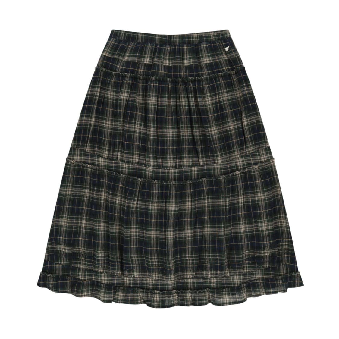 [2] 코이세이오 셔링 미디 스커트 체크 상품이미지1