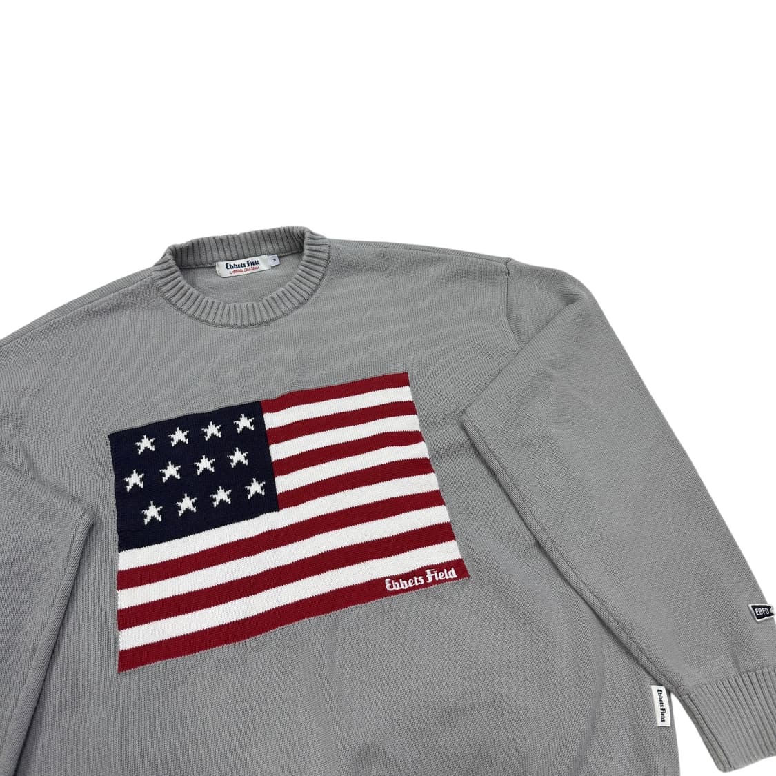 이벳필드 성조기 코튼 니트 그레이 M 상품이미지2