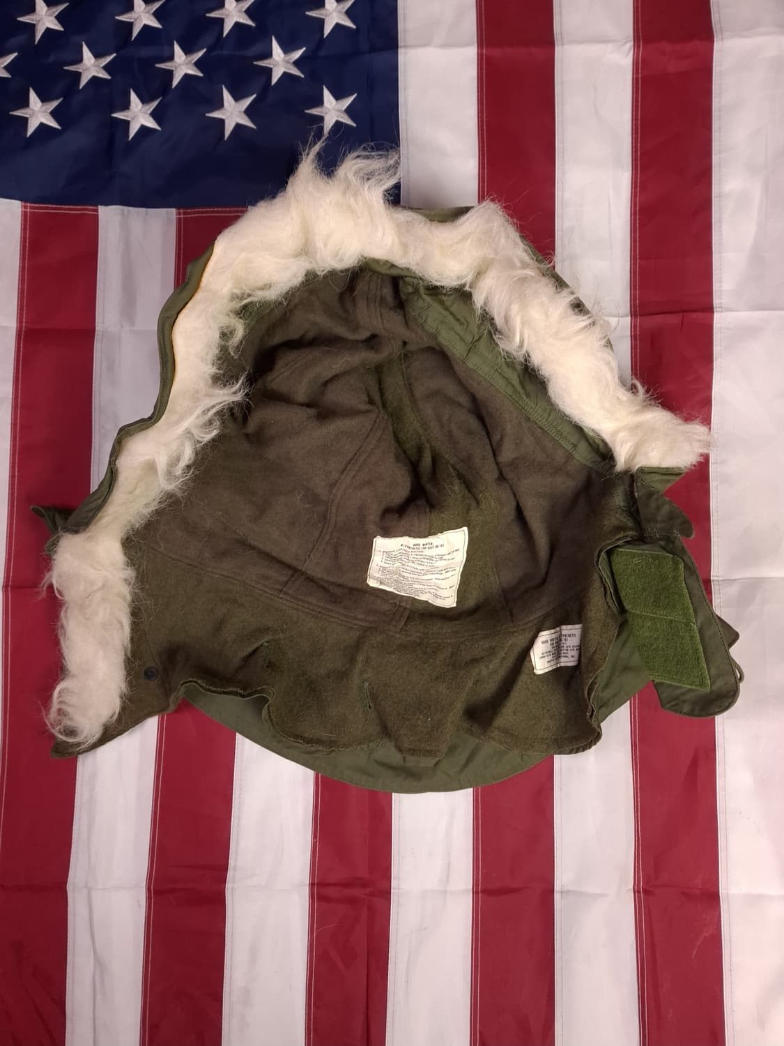 완전 새제품 오리지날 미군 M-65피쉬테일 개파카 엑스스몰 풀셋트 상품이미지2