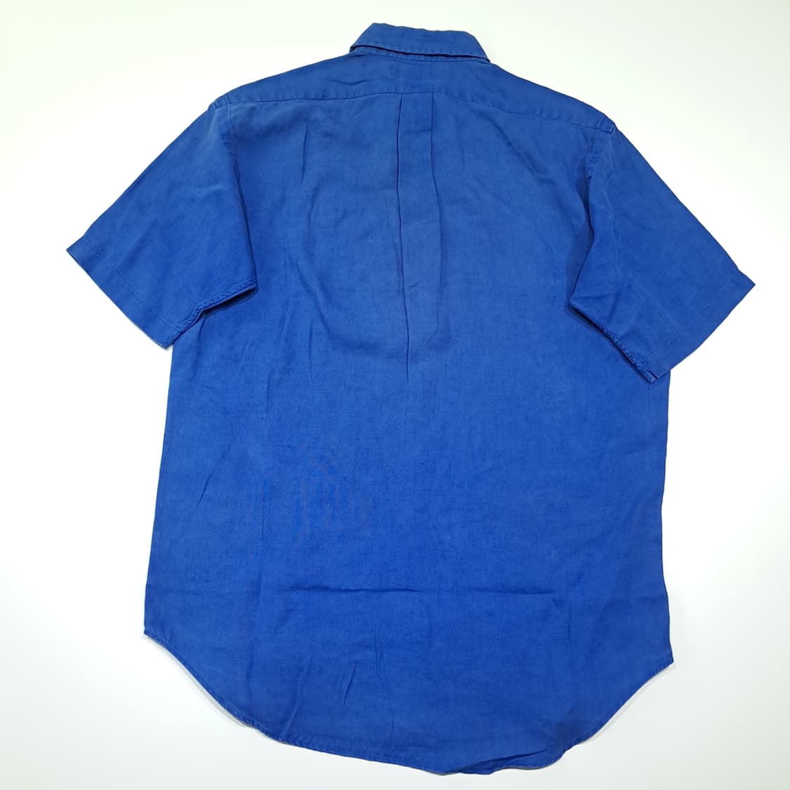 CK101 M 폴로 90s 린넨 버튼다운 블루 반팔 셔츠 남방 상품이미지6