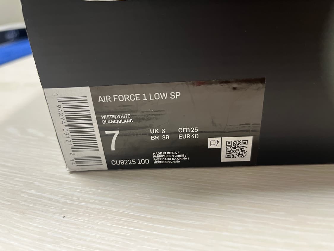 나이키 에어포스 1 로우 SP 슈프림 화이트250 상품이미지7