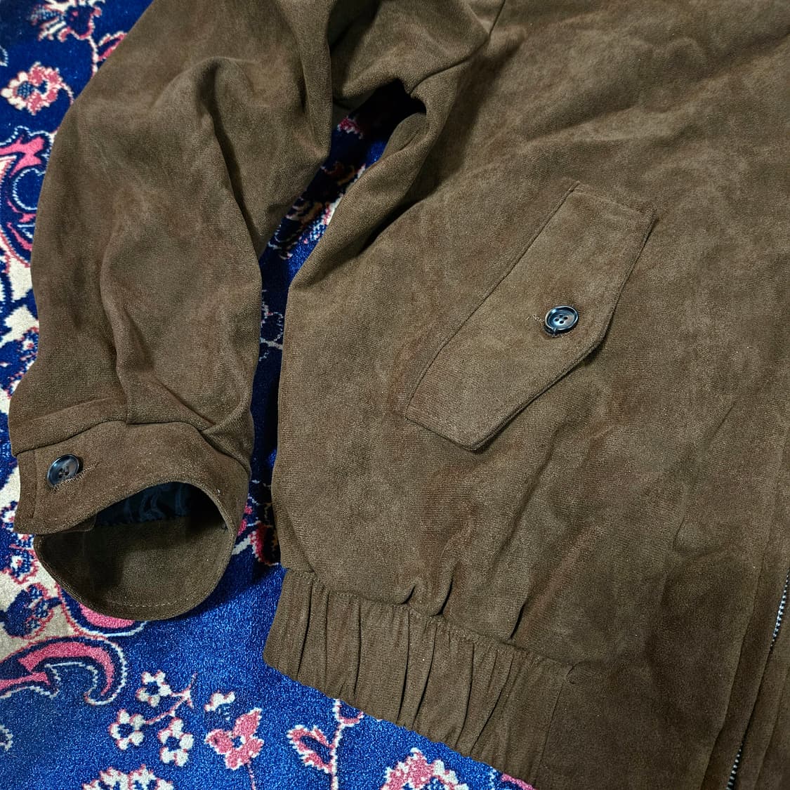 레이건(RAYGUN) 스웨이드 헤링턴 투웨이 집업 자켓 Free 상품이미지5