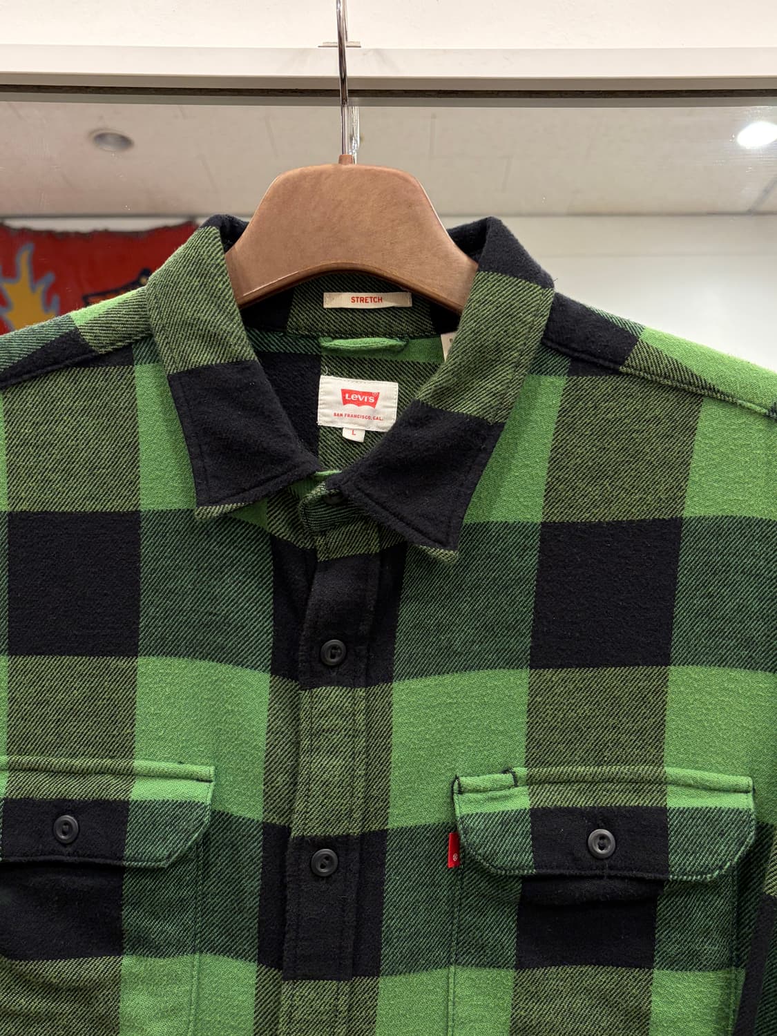 Levis 리바이스 플란넬 체크 셔츠 상품이미지3