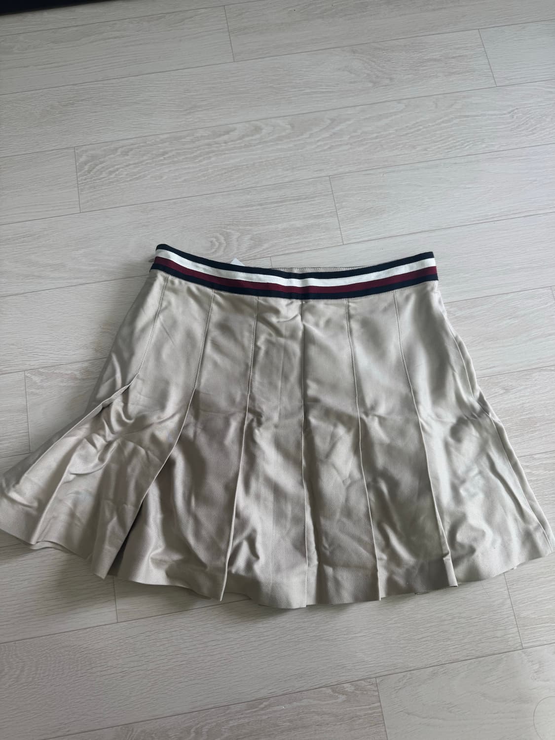 타미힐피거 글로벌 스트라이프 플리츠드 미니 스커트 (새상품)  상품이미지5