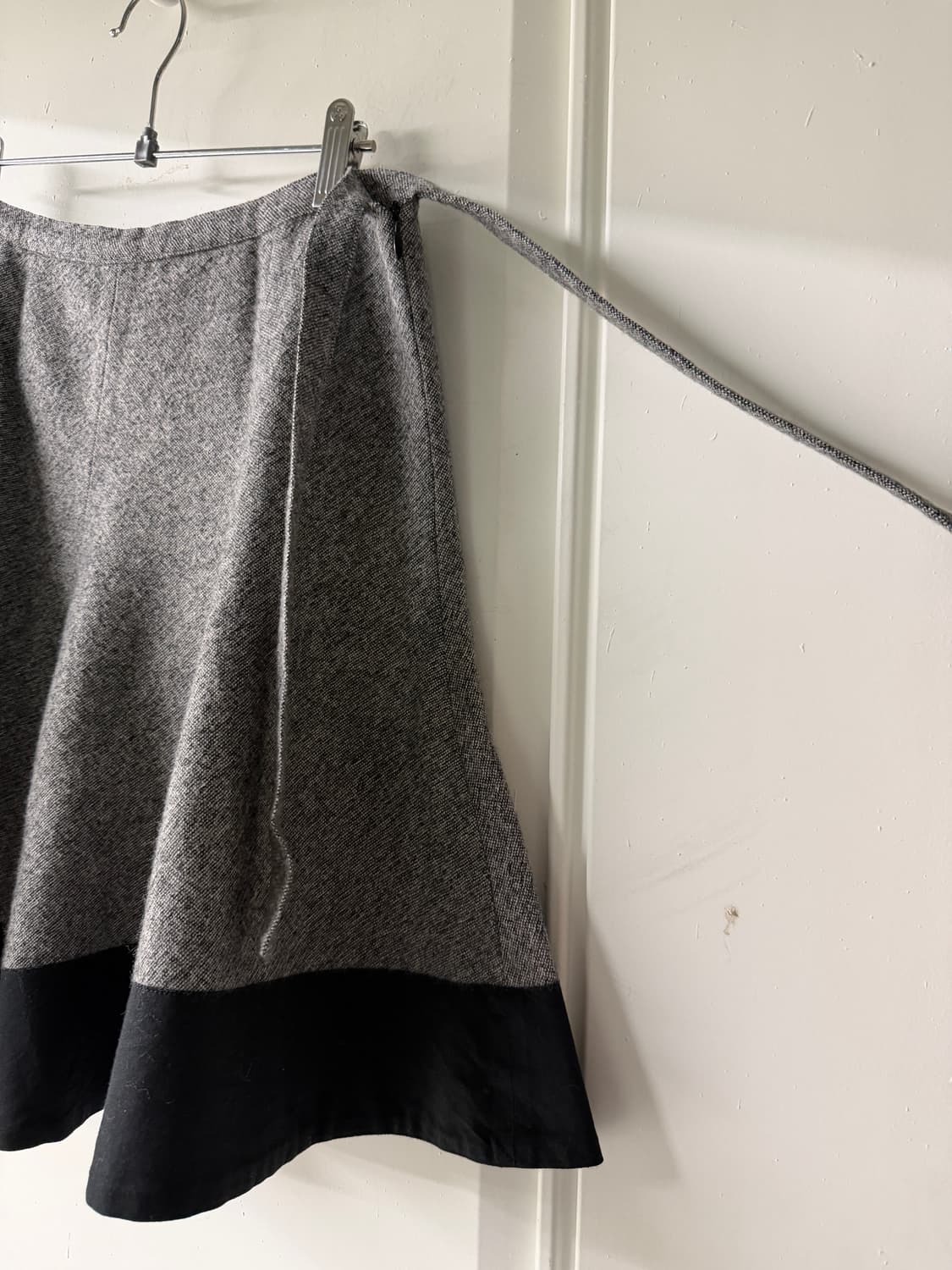 일본빈티지 아그네스베 투톤 플레어 미디스커트 상품이미지8