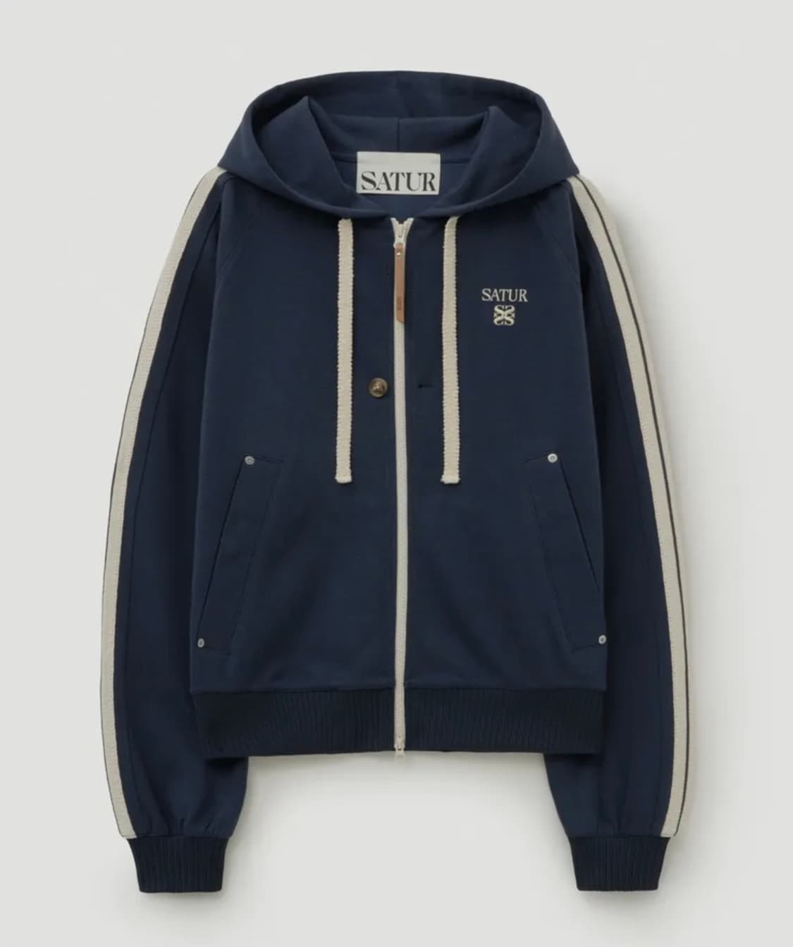 세터 로턴 루즈핏 후드집업 네이비 (M) 상품이미지1