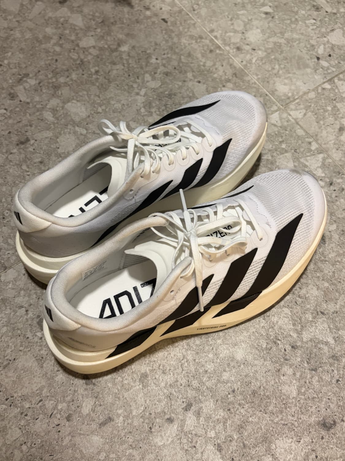 아디다스 런닝화 아디제로 EVO 화이트 블랙 245 상품이미지1