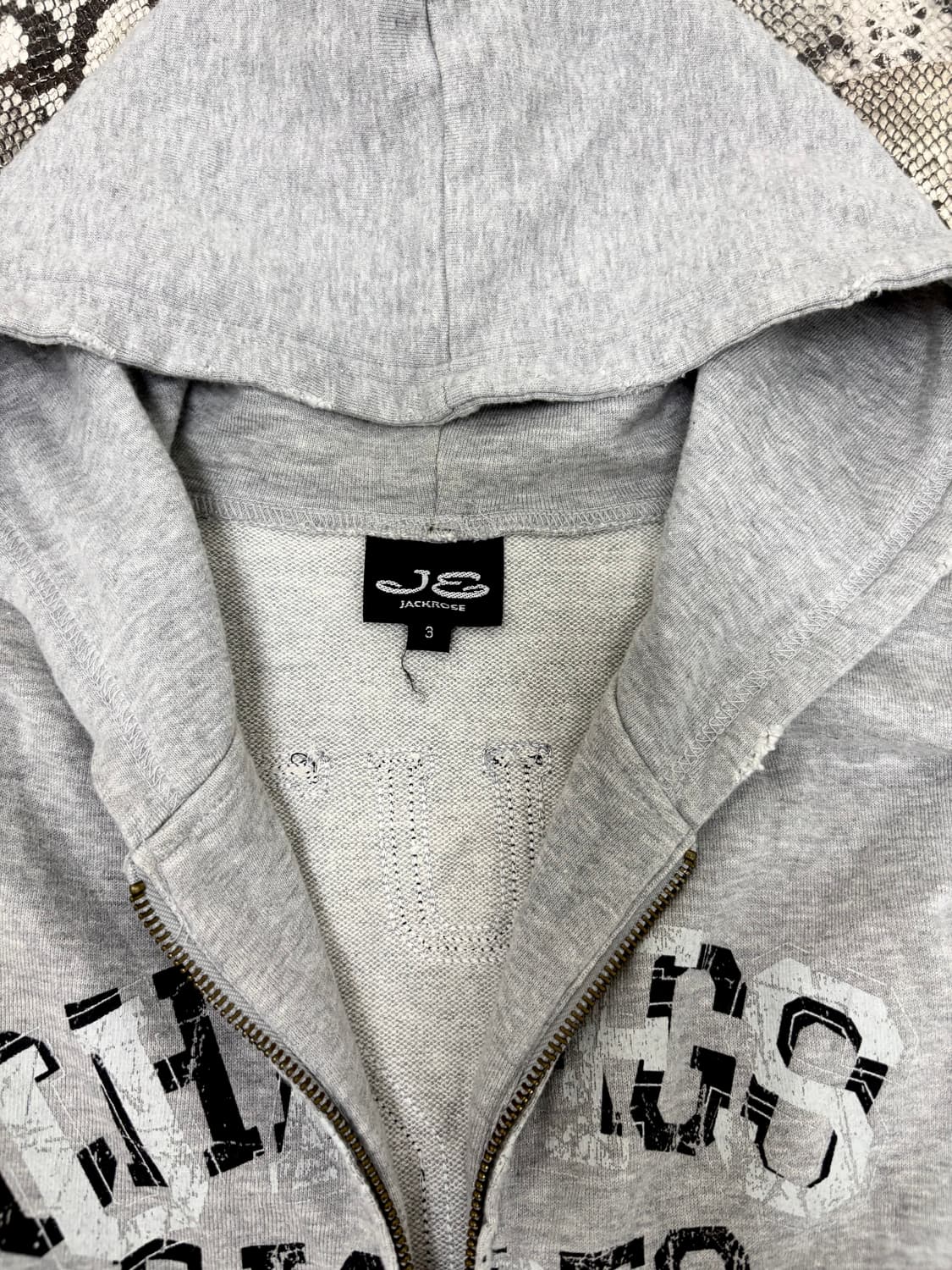 “Jackrose” Y2K Print 2-Way Hooded Zip Up 상품이미지5