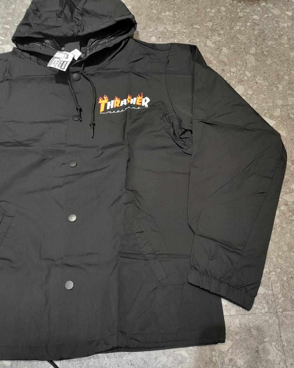 💥(새상품) 트레셔 코치후드 자켓 블랙 (XL)  상품이미지3