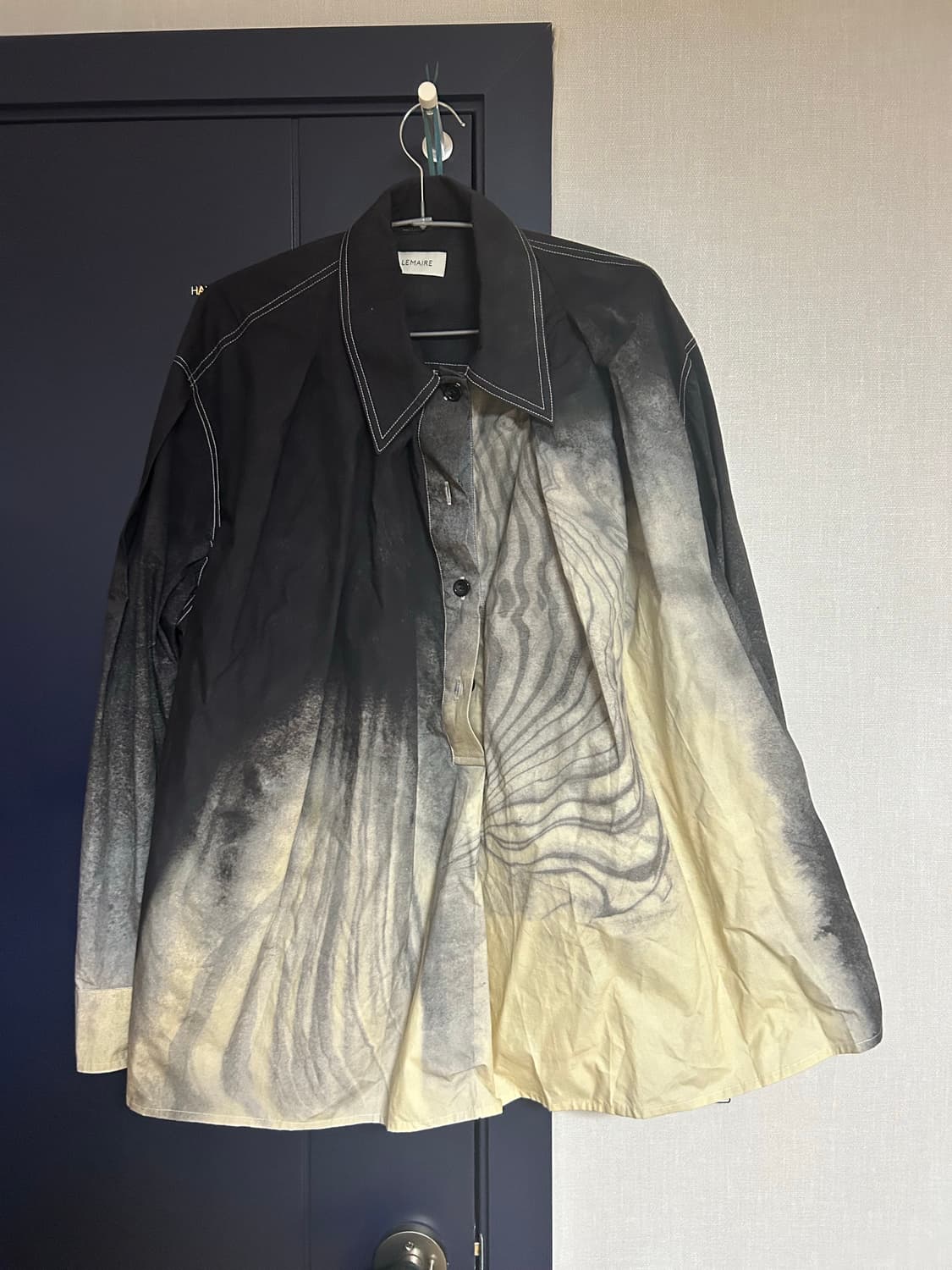 르메르 21FW 마블 프린팅 셔츠 상품이미지1