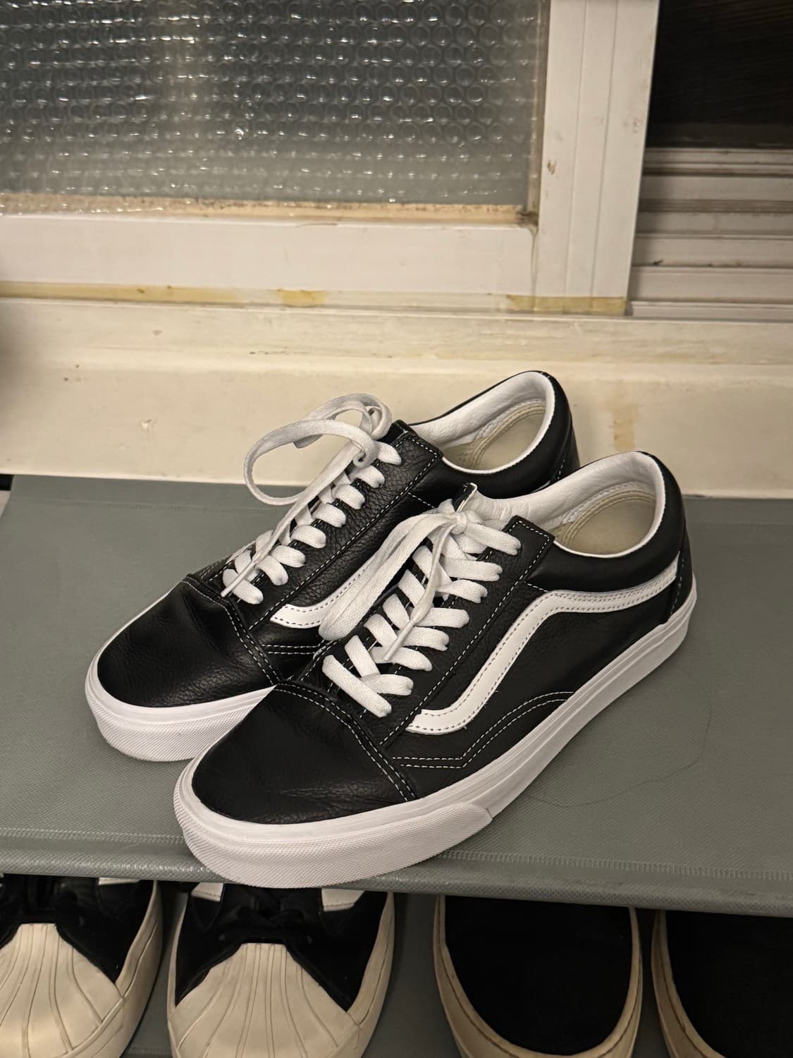 반스 올드스쿨 검흰 레더 (270mm) 상품이미지1