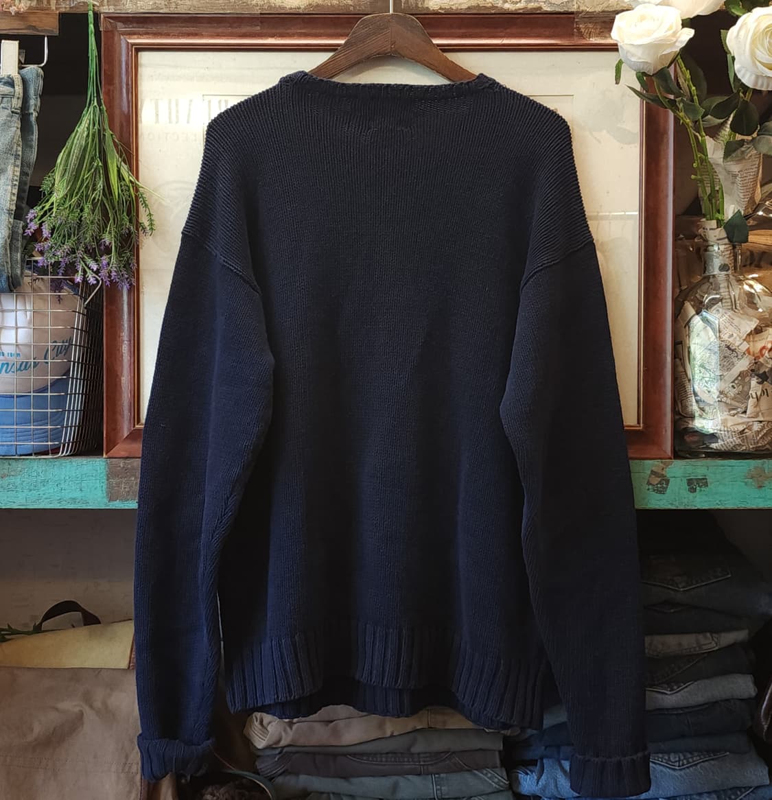 90s 폴로 랄프로렌 베어 핸드니트 L 상품이미지3