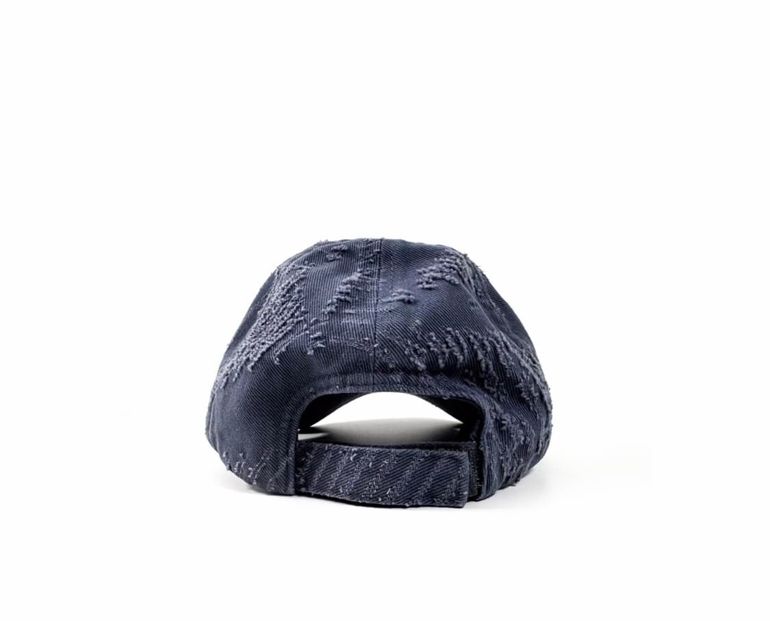 [M] 발렌시아가 23ss 데님 엠브로이드 디스트로이드 볼캡 모자 블루 상품이미지3