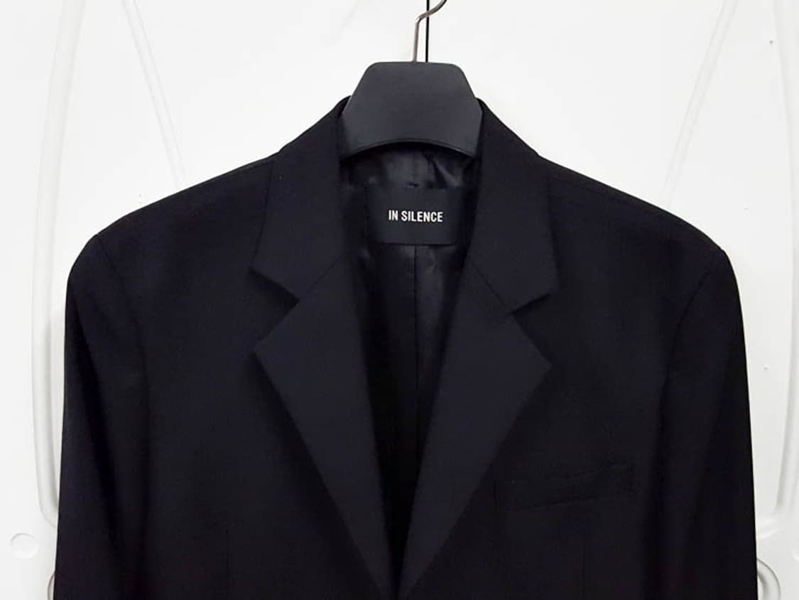 인사일런스 오버핏 울 블레이저 자켓 블랙 상품이미지2