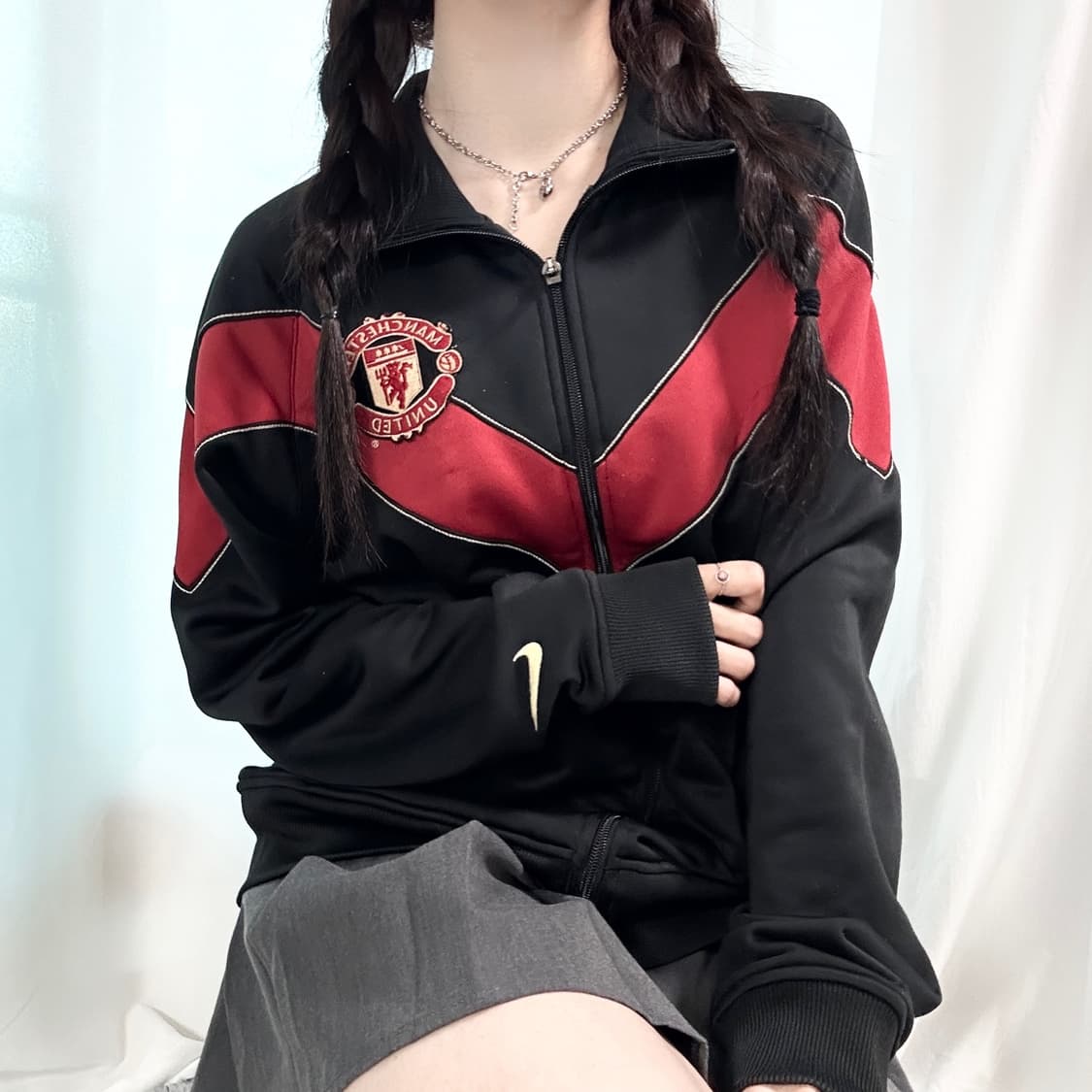 나이키 맨유 빅로고 검빨 져지 상품이미지2