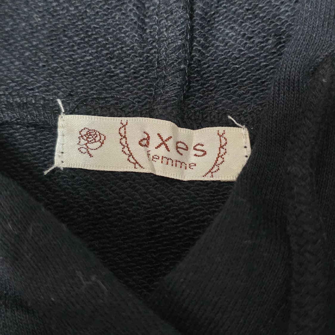 일본엑시즈팜 양지뢰 블랙 후드원피스 상품이미지4