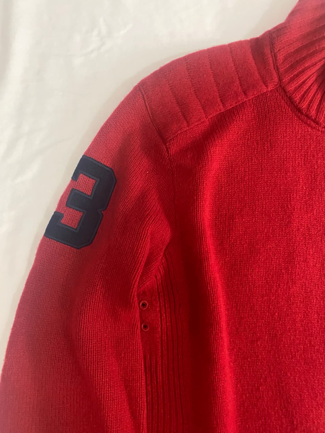 폴로랄프로렌 빅포니 치프키프 니트집업 버건디 상품이미지4