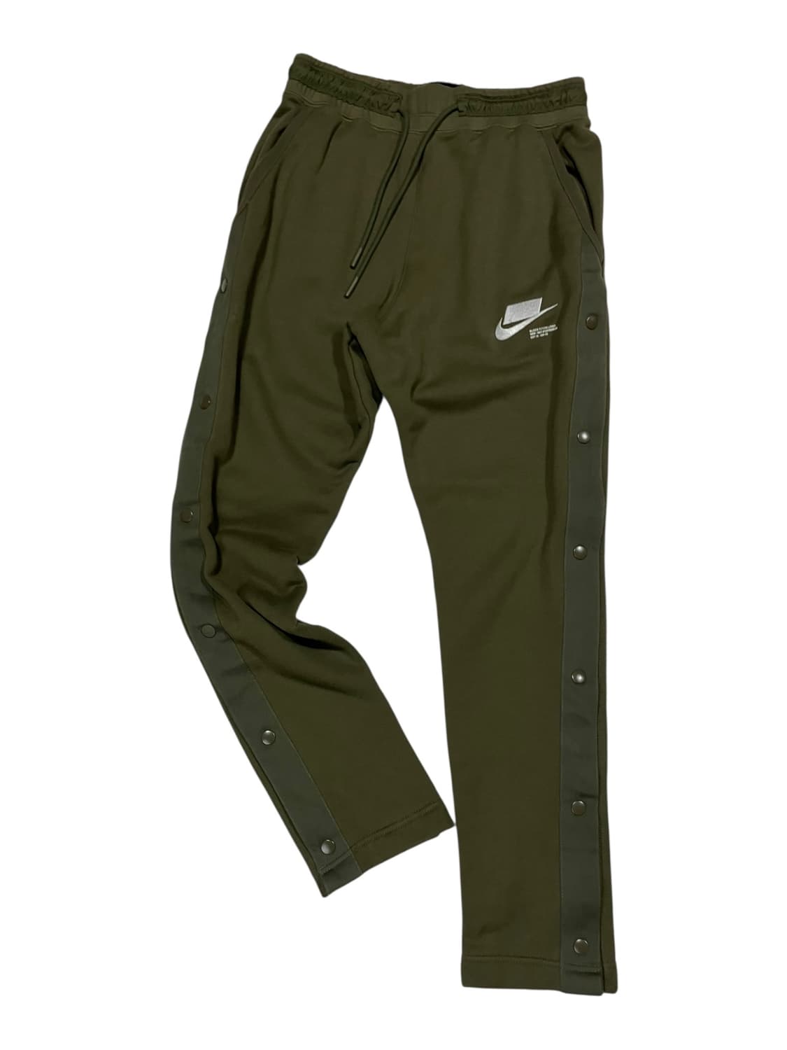 나이키 블록 로고 카키 트랙 팬츠 XS 상품이미지3