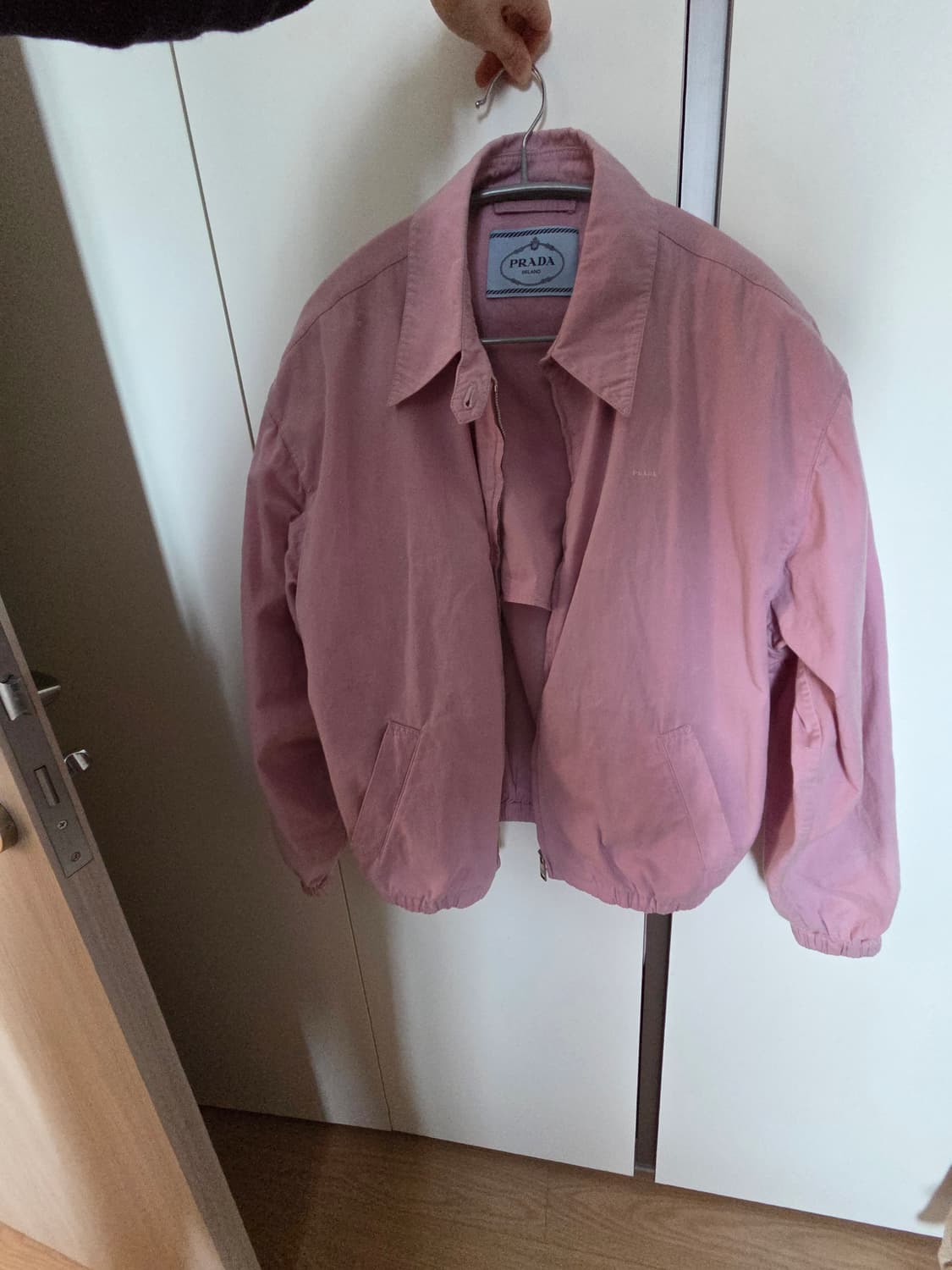 프라다 올드 개버딘 블루종 핑크 38 상품이미지4