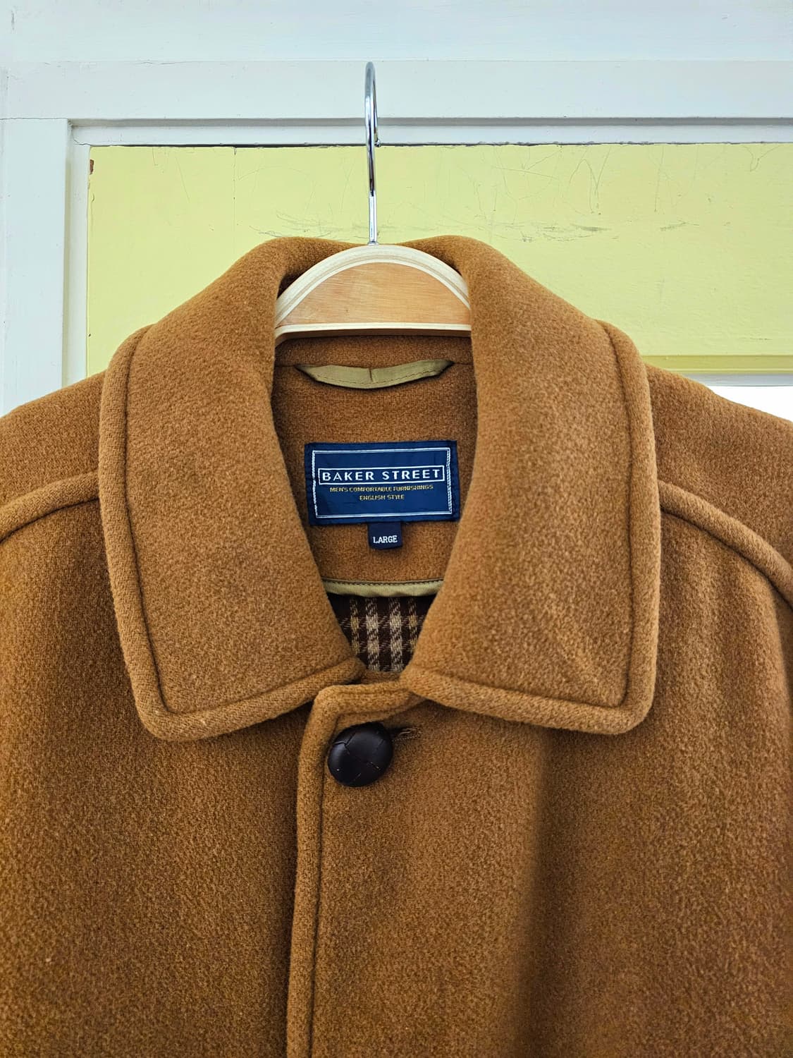 Baker Street 카멜 울 미들코트 상품이미지4