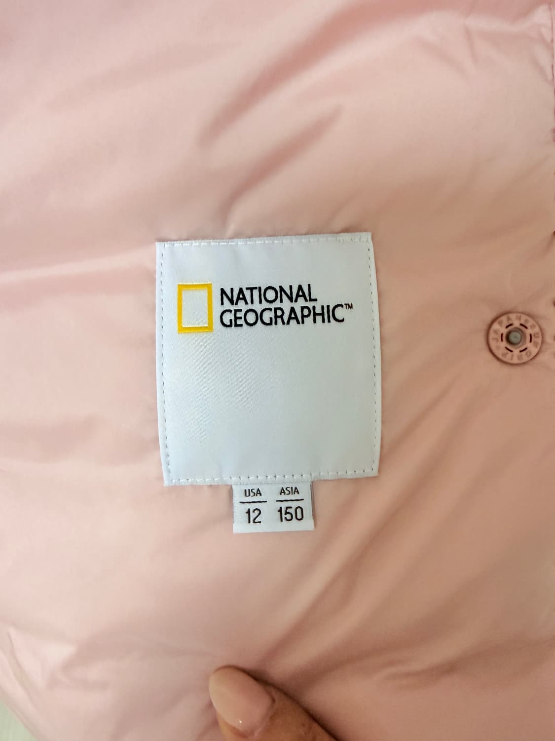 🧥 내셔널지오그래픽 덕다운 경량 패딩 조끼 (핑크 / 150) 상품이미지6