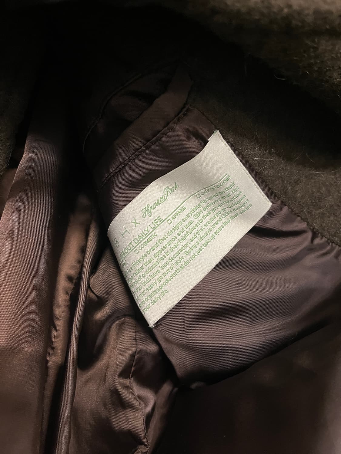 GBH X 현주파크 하이넥 토글 코트 브라운 상품이미지4