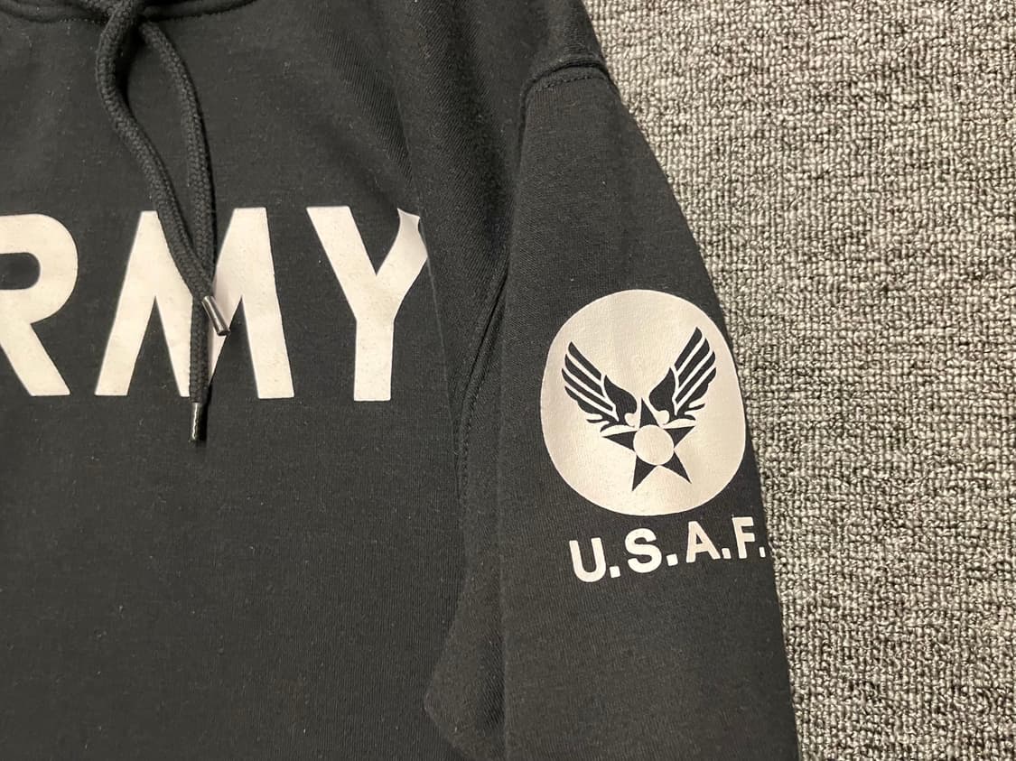 [100] 뷰메르 Beaumere ARMY 후드티 블랙 L  상품이미지4