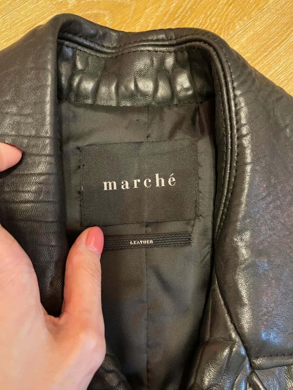 marché 마르쉐 리얼 카우레더 라이더 자켓/S~M 상품이미지3