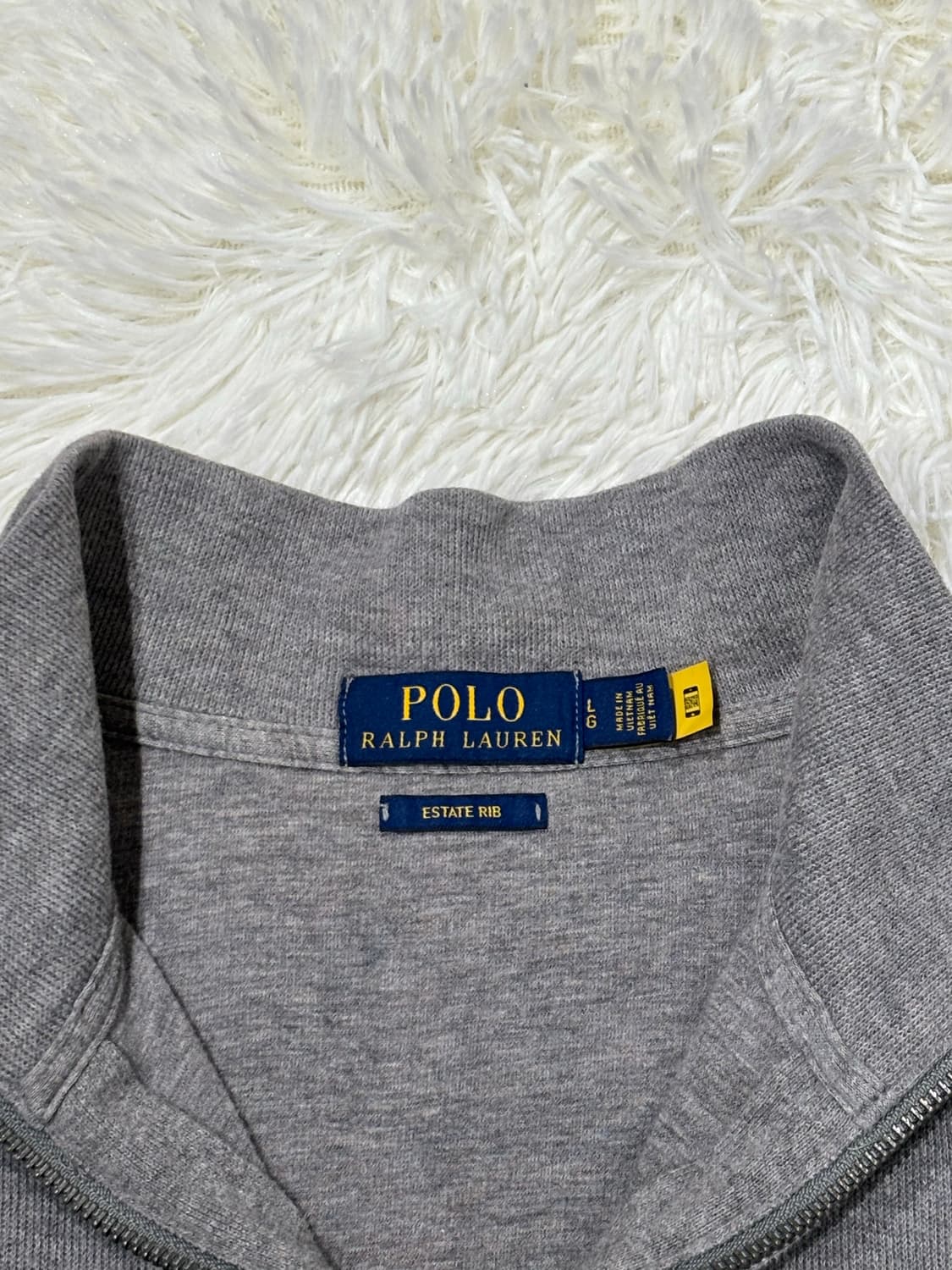 폴로랄프로렌 qr 멀티포니 그레이 코튼 반집업 상품이미지7