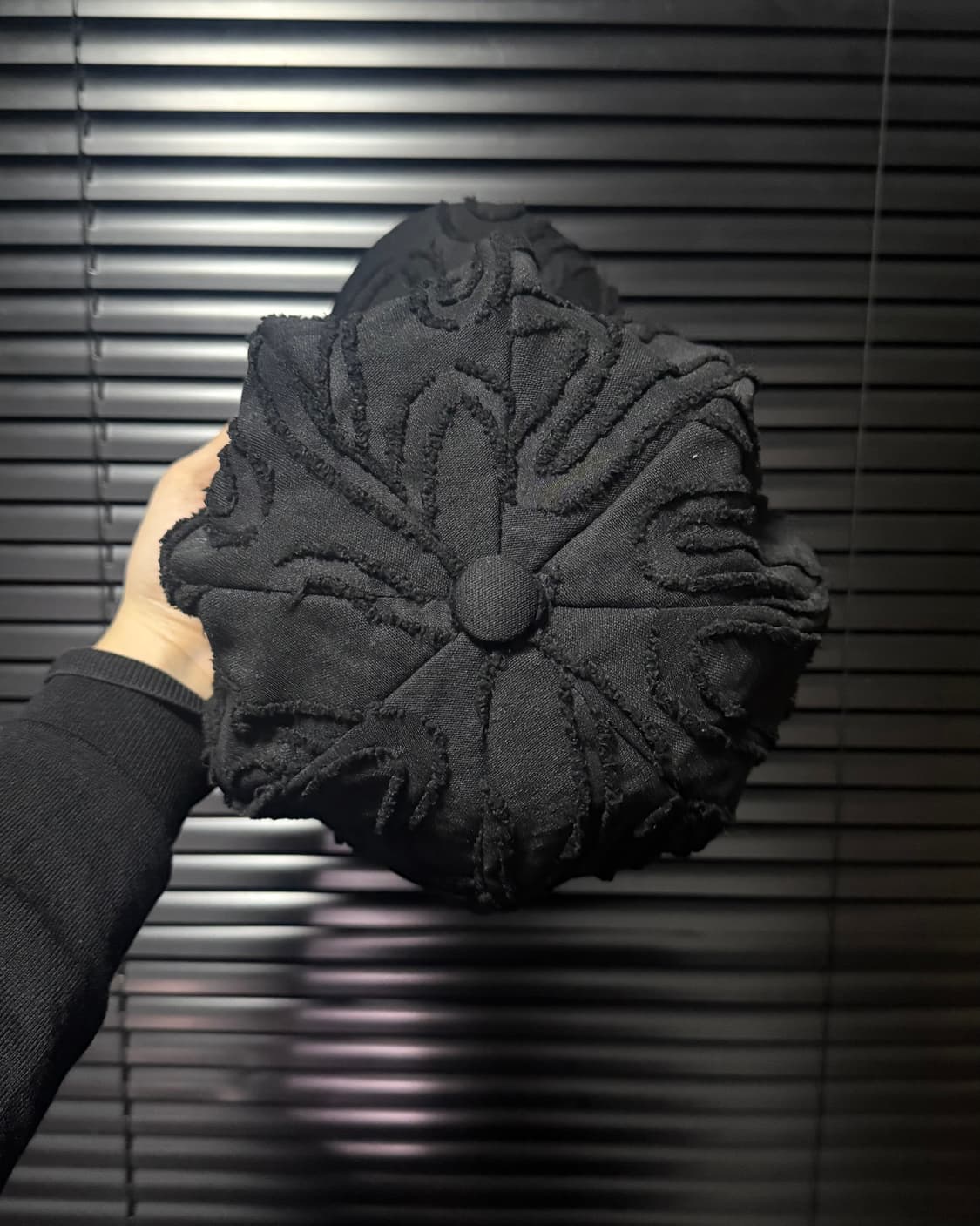 일본 빈티지 블랙 뉴스보이캡 빵모자 헌팅캡 베레모 부클 절개 메탈 팁 상품이미지5