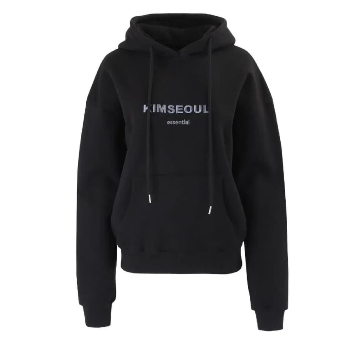 [새상품] 킴서울 로고 후드 블랙 상품이미지1