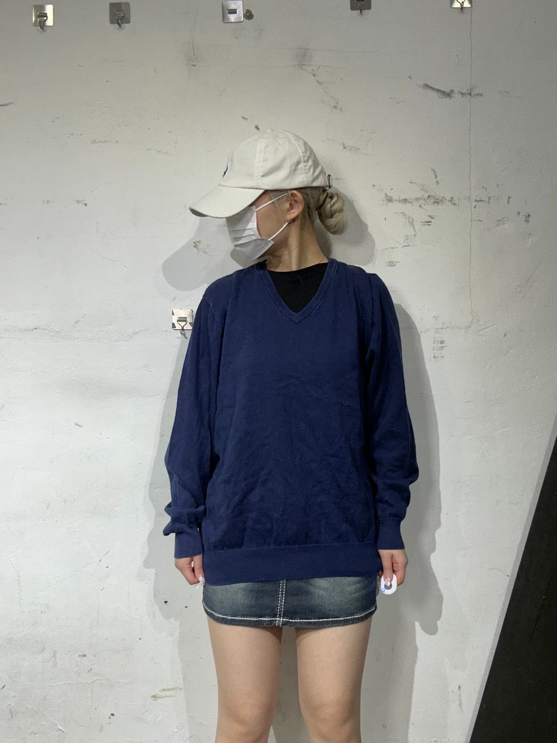 폴로 랄프 로렌 네이비 브이넥 맨투맨 M 상품이미지2