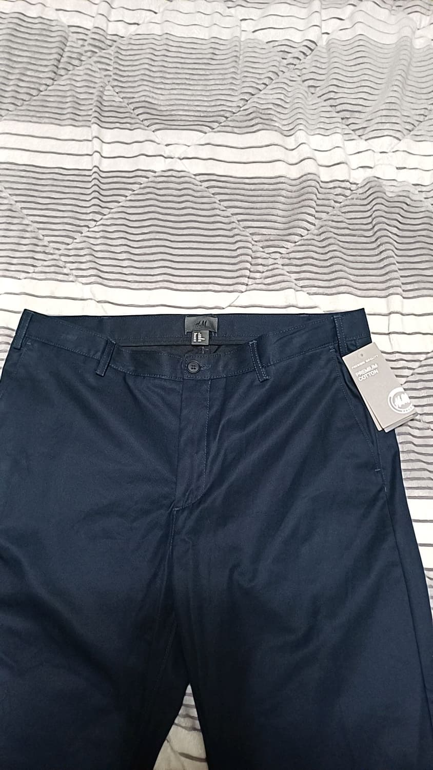 H&M 미사용 슬림면바지 36인치 기장113 상품이미지2