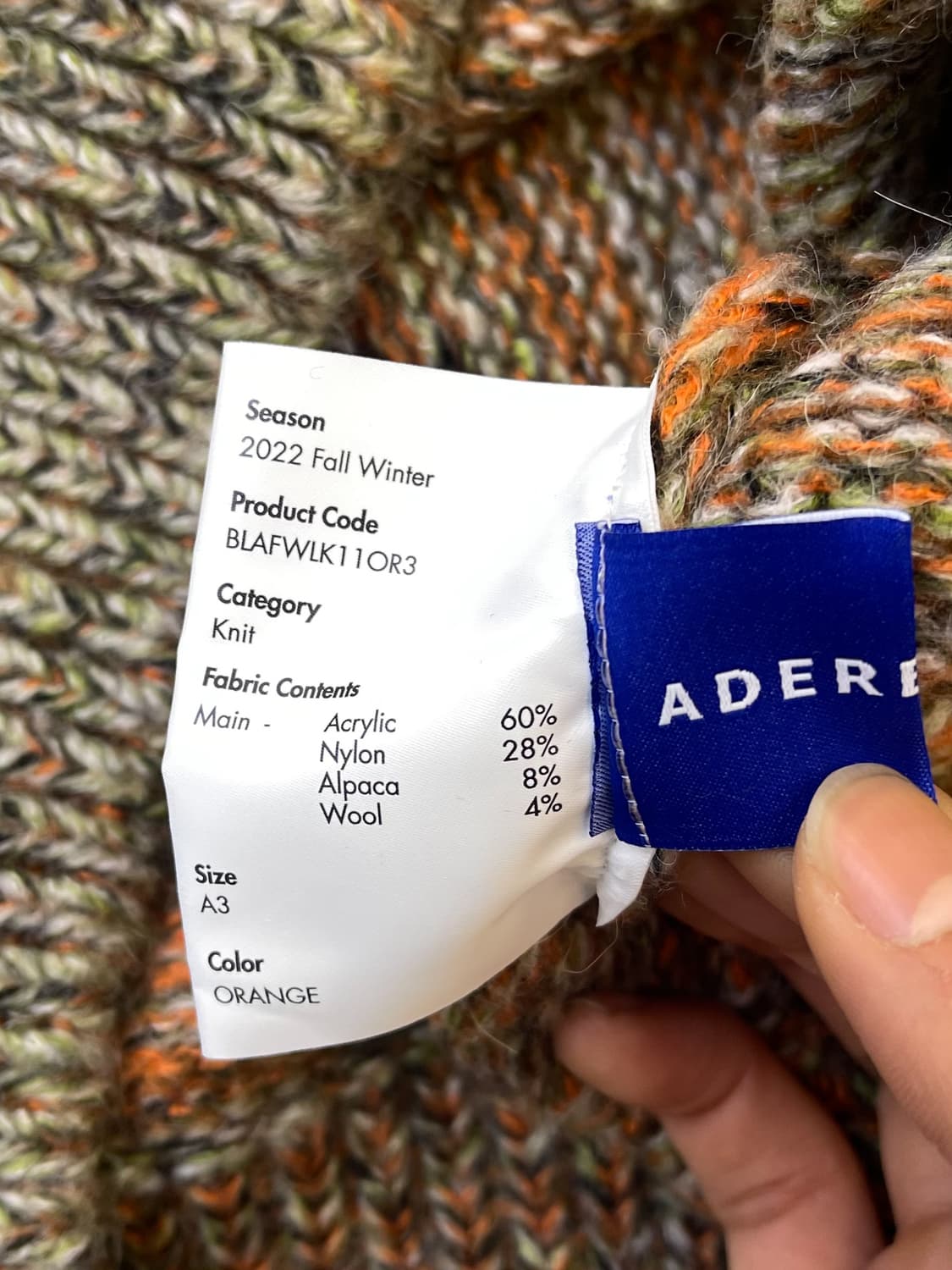 아더에러 22FW 멀티 컬러 마르데 스웨터 상품이미지7