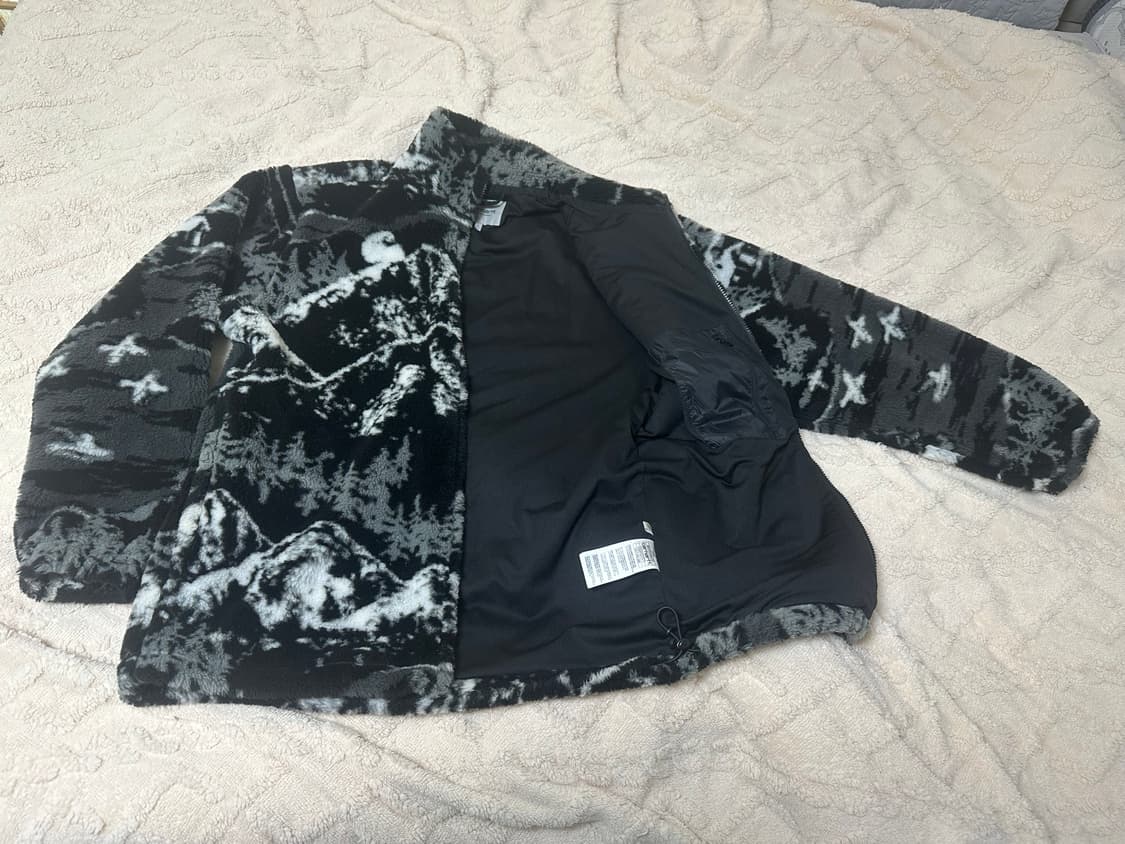 Carhartt WIP 하이 플레인스 라이너 자카드 블랙 설산 후리스 상품이미지2