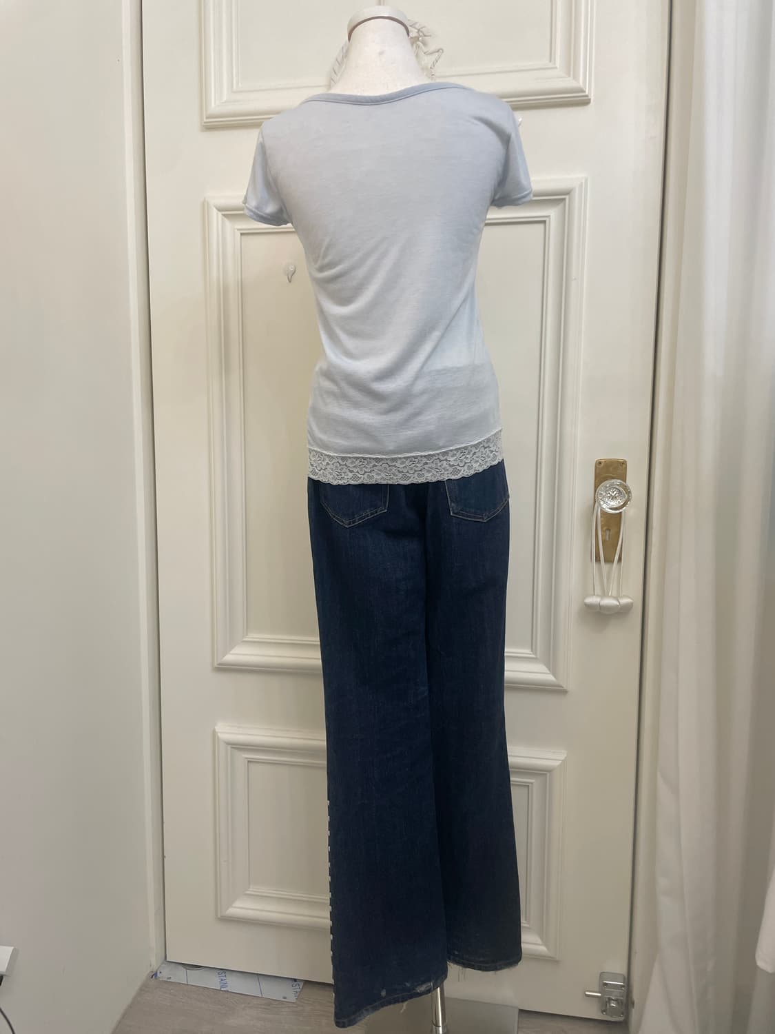 blue denim pocket high-waist pants 상품이미지10