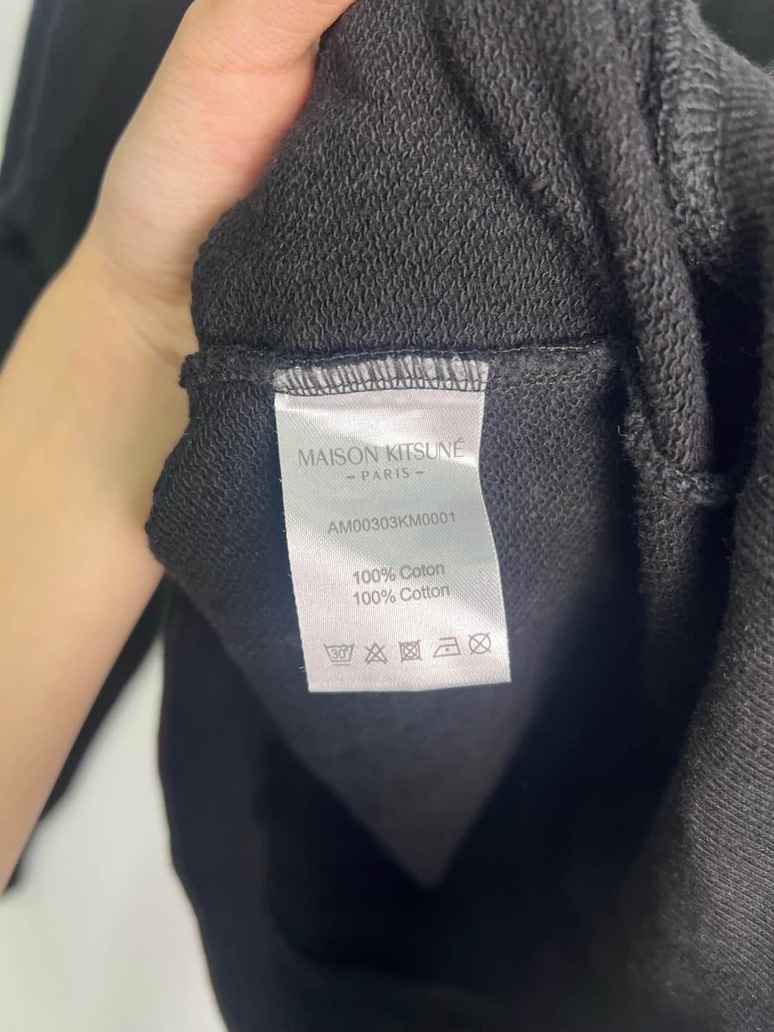 메종 키츠네 블랙 맨투맨 상품이미지3