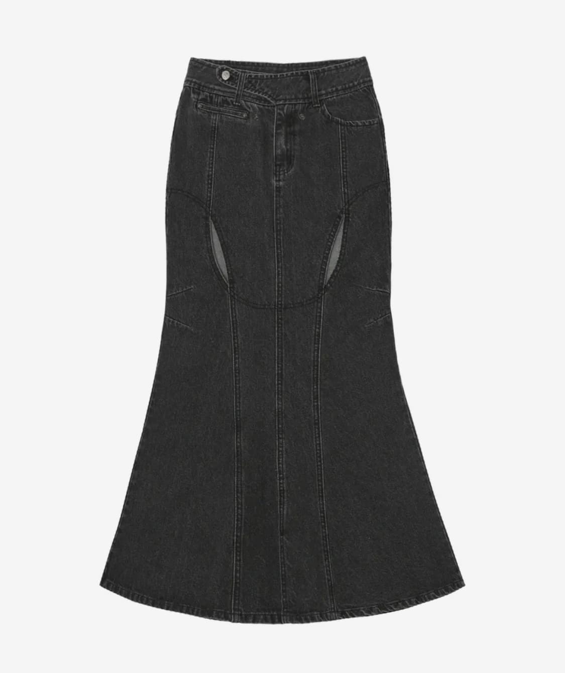 오호스 머메이드 슬릿 데님 스커트 상품이미지1