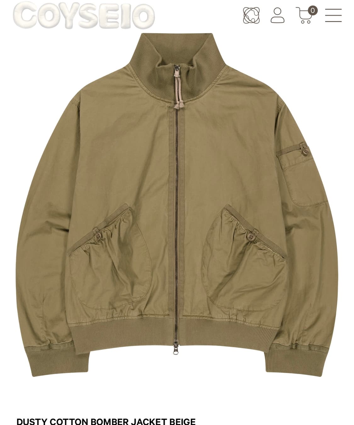 코이세이오 더스티 코튼 봄버 자켓 2 새상품 상품이미지1