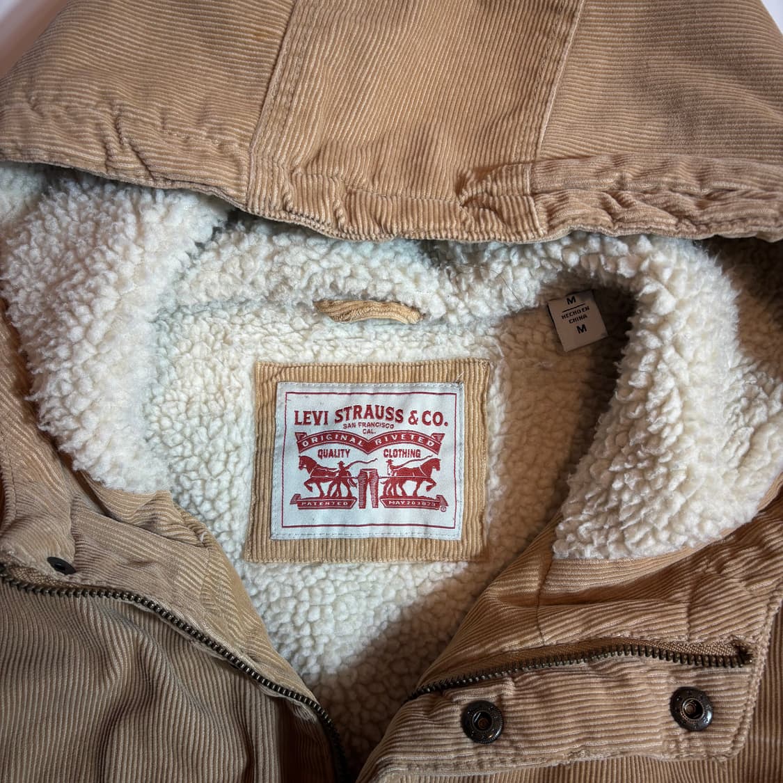 리바이스 코듀로이 후드 자켓 브라운 상품이미지3