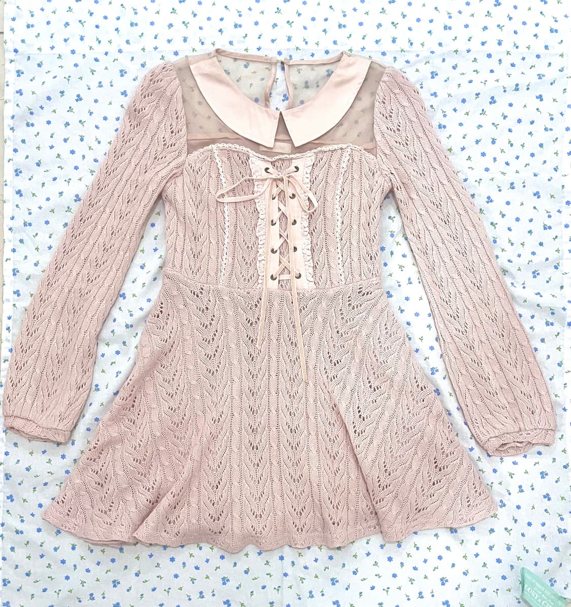 리즈리사 히메갸루 딸기우유 핑크 니트 원피스 핀터레스트 빈티지 엑시즈팜 상품이미지1