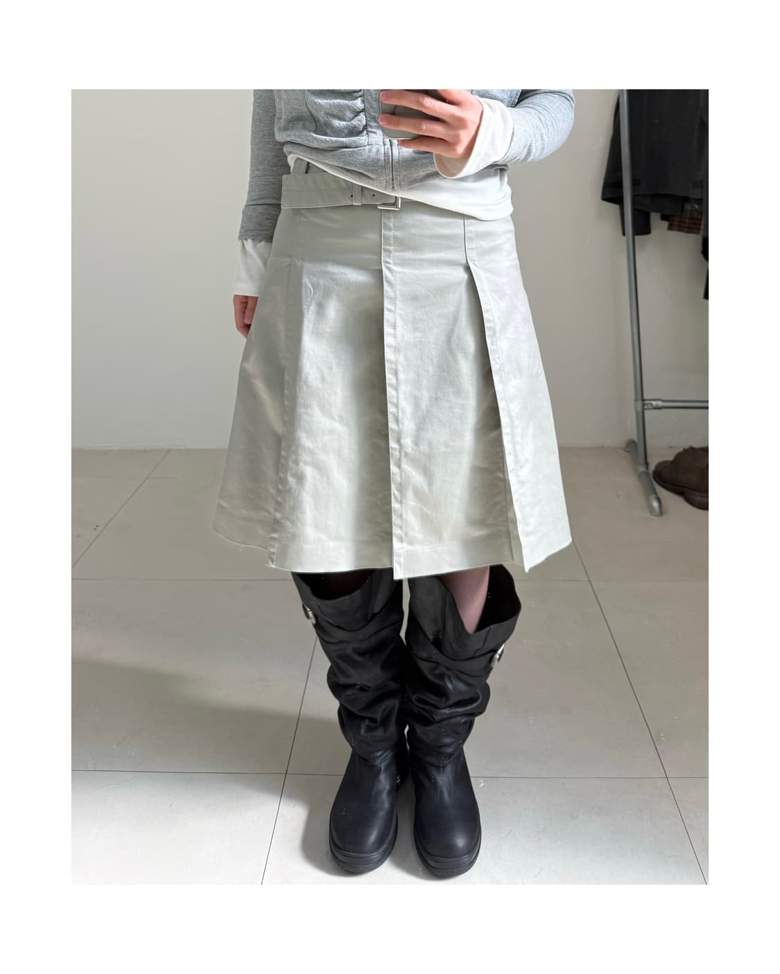 빈티지 미디 스커트 상품이미지1