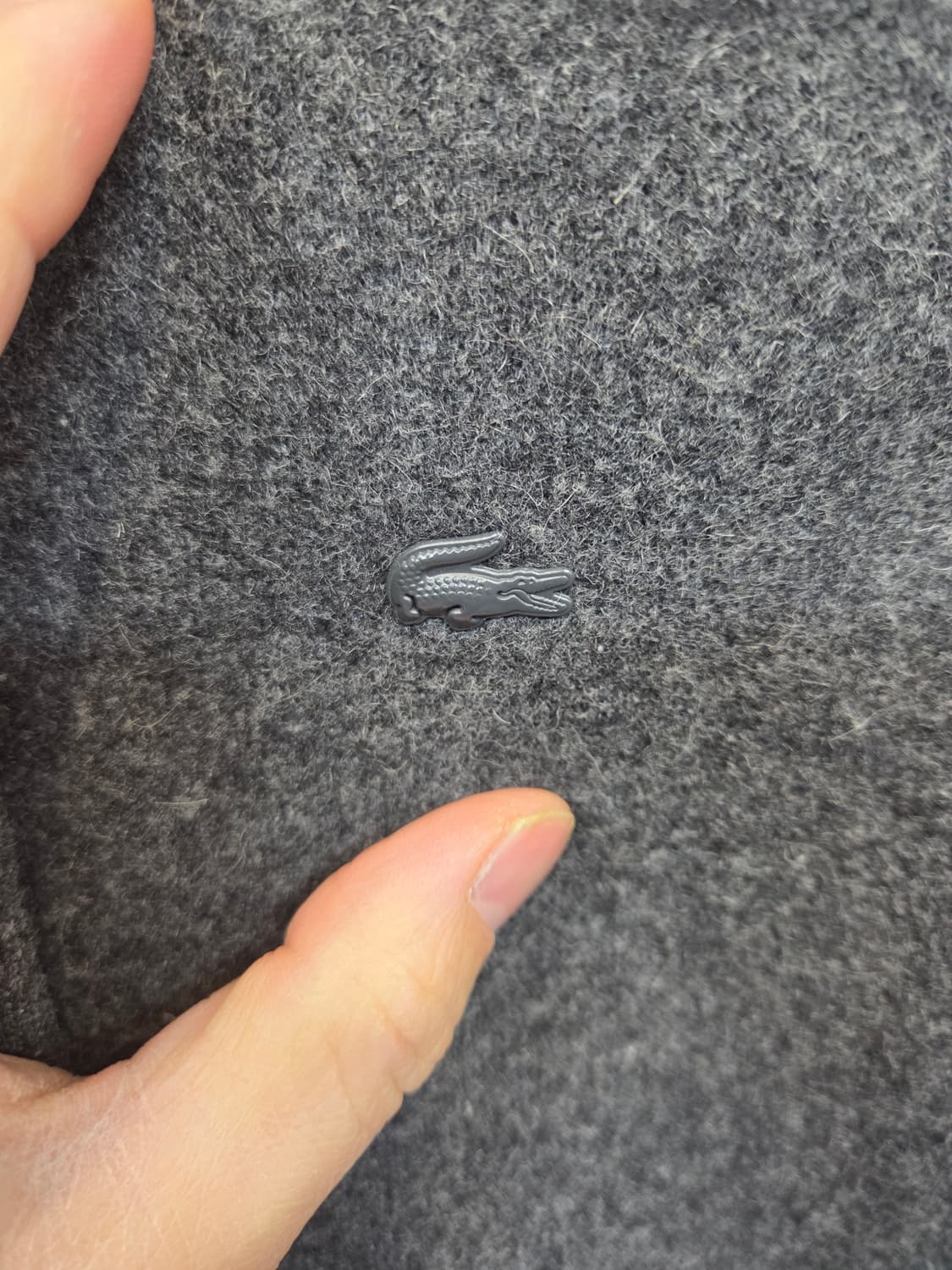 라코스테 여성 배색 울 후드코트 90  상품이미지3