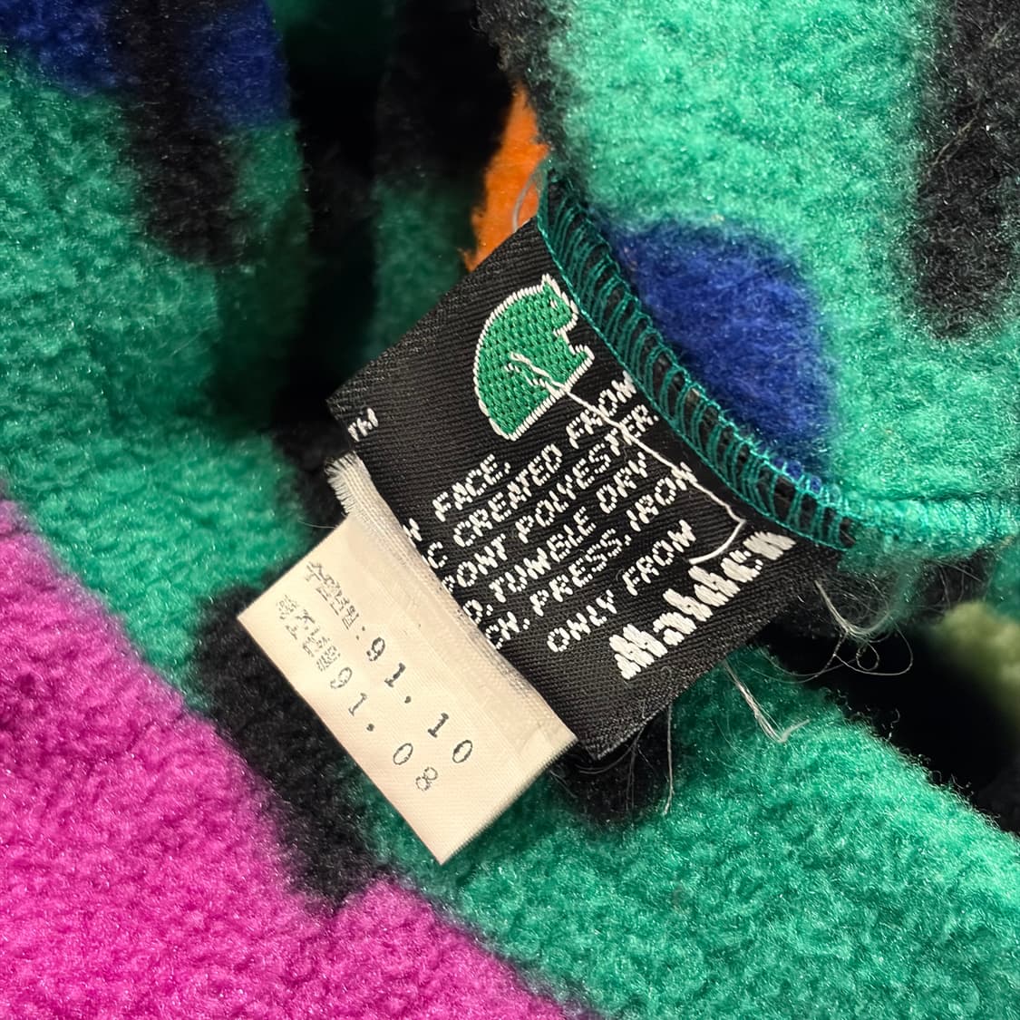 [XL] 90s 휠라 오리지널 빈티지 패턴 플리스 후리스 B718 상품이미지8