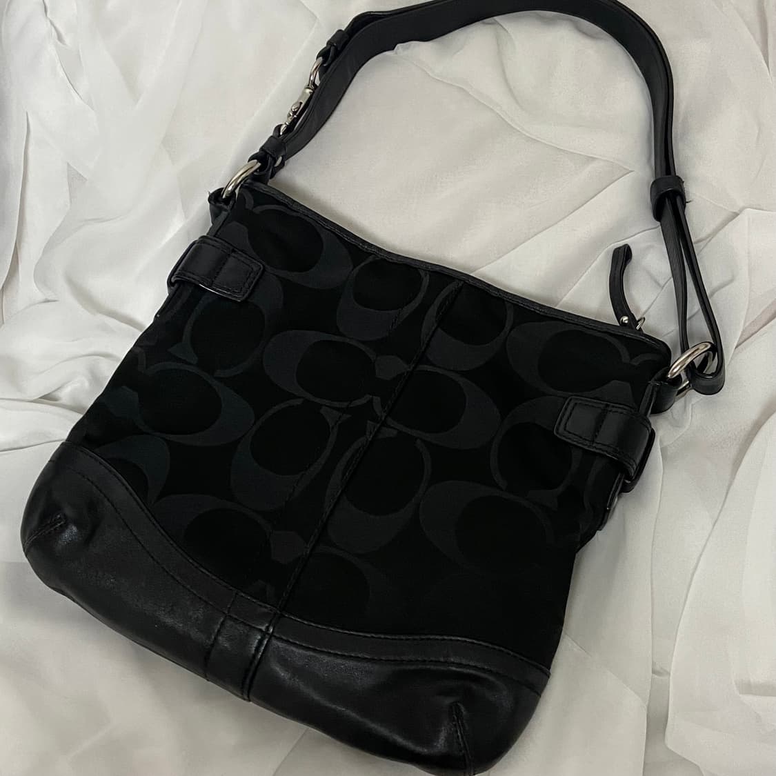 빈티지 코치 자카드 2way 바게트백 상품이미지3